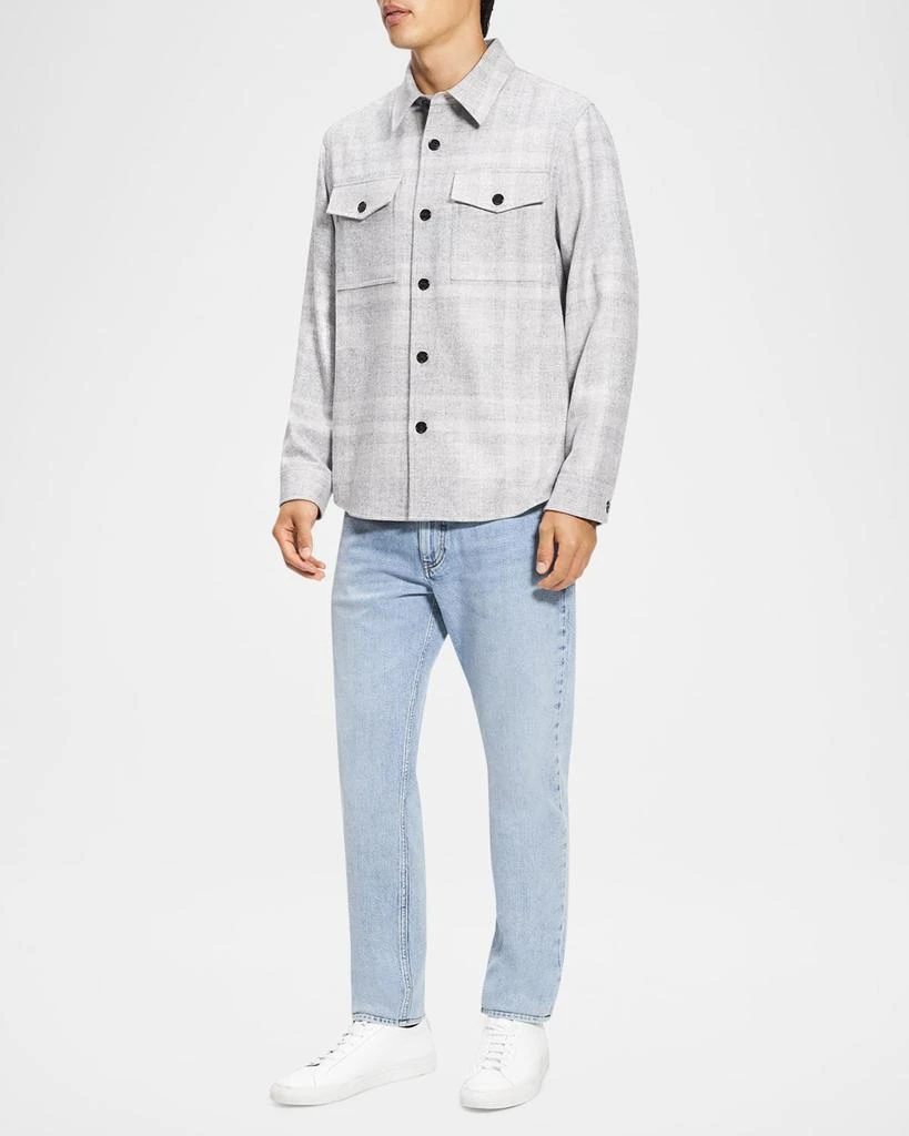 Theory Men's Two-Pocket Check Overshirt 5