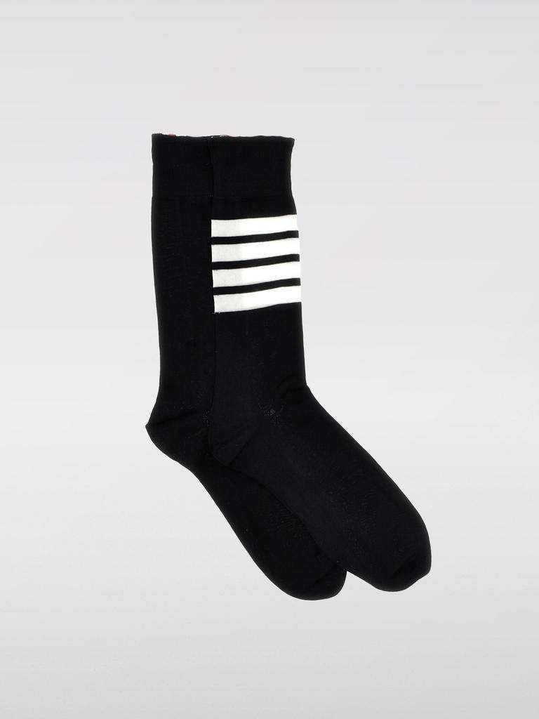 THOM BROWNE '4 bar’ socks Lightweight Cotton 4-Bar Mid Calf Socks | Thom Browne