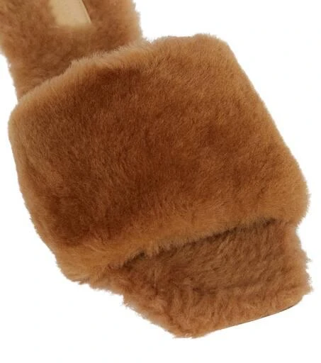 AEYDE Anna shearling slides 6
