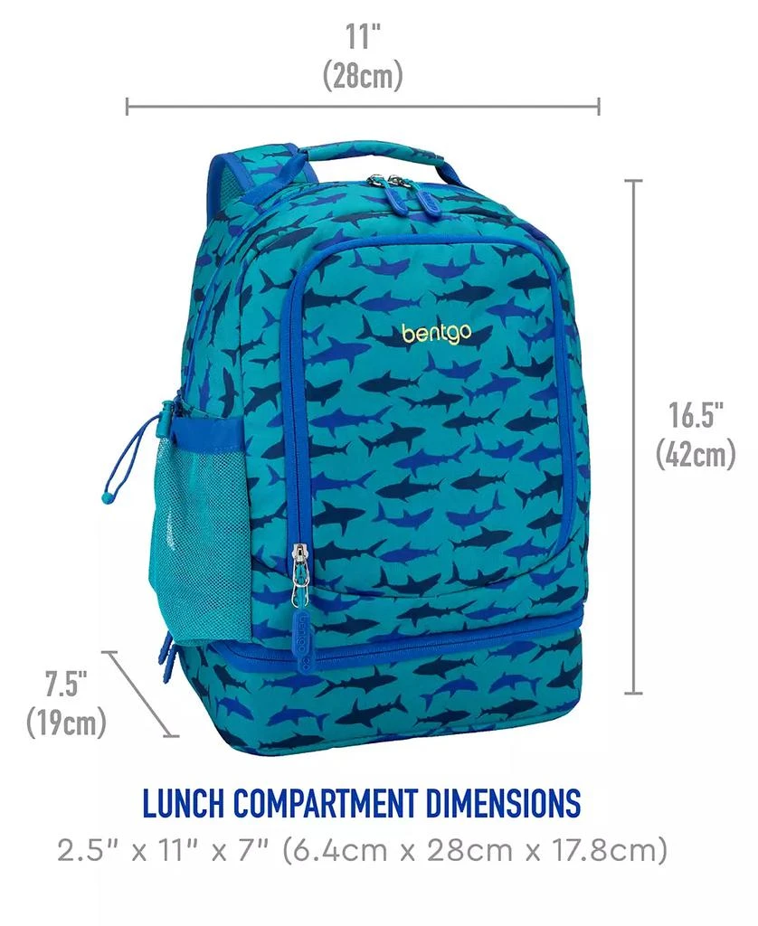 Bentgo 2-in-1 Backpack 
Insulated Lunch Bag - Shark 8