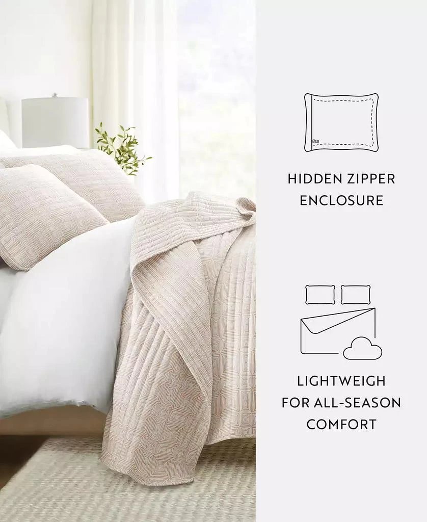 IENJOY HOME Geometric Maze Reversible 2-Pc. Quilt Set 5
