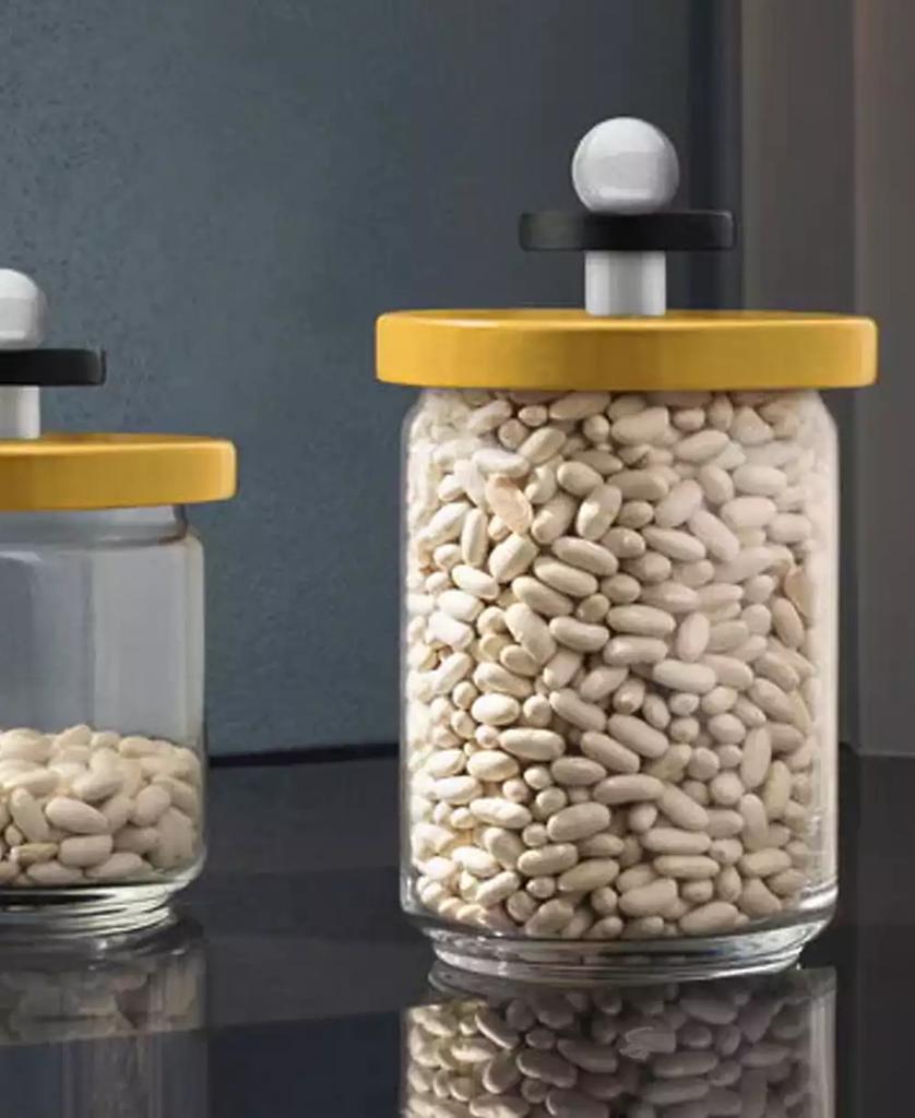 Alessi 4 cup Jar with Lid by Ettore Sottsass
