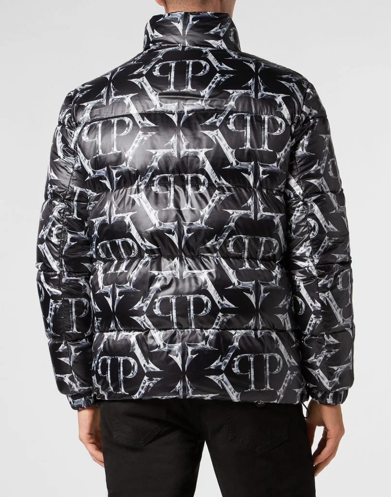 Philipp Plein Nylon Puffer Jacket Chrome 4