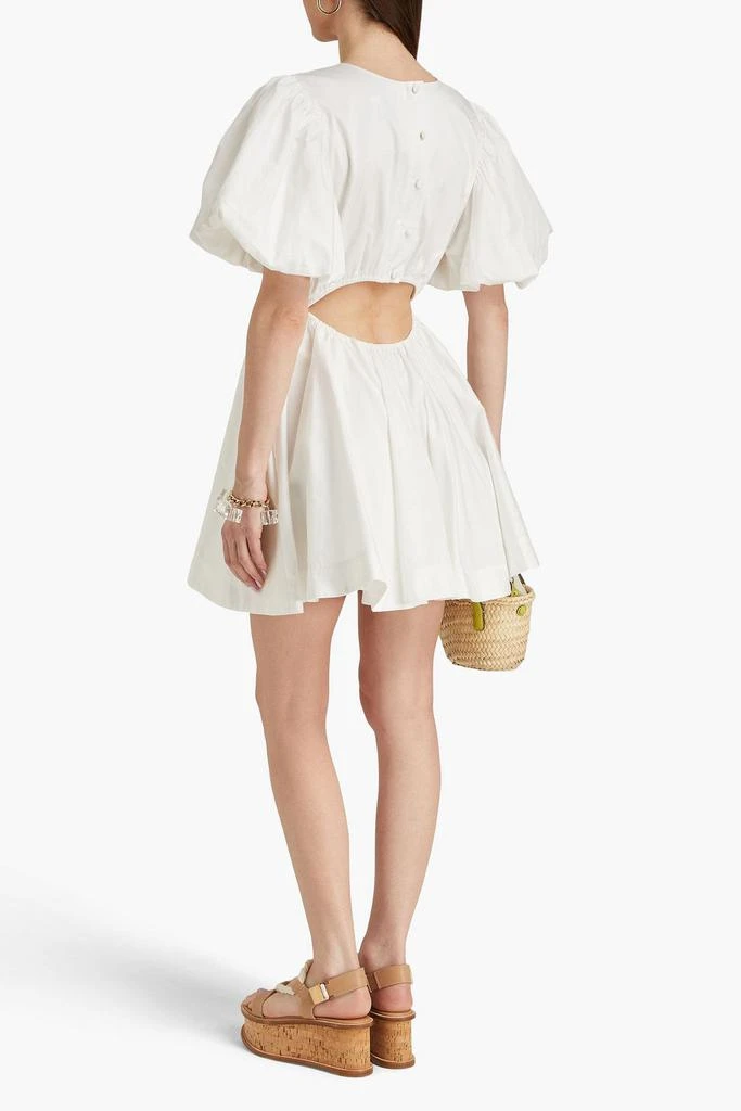 Aje Henriette cutout cotton-twill mini dress 3