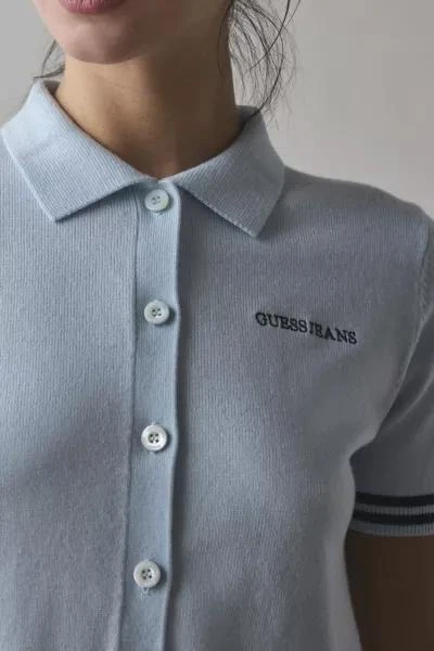 GUESS JEANS GUESS JEANS Collared Short Sleeve Polo Cardigan 2