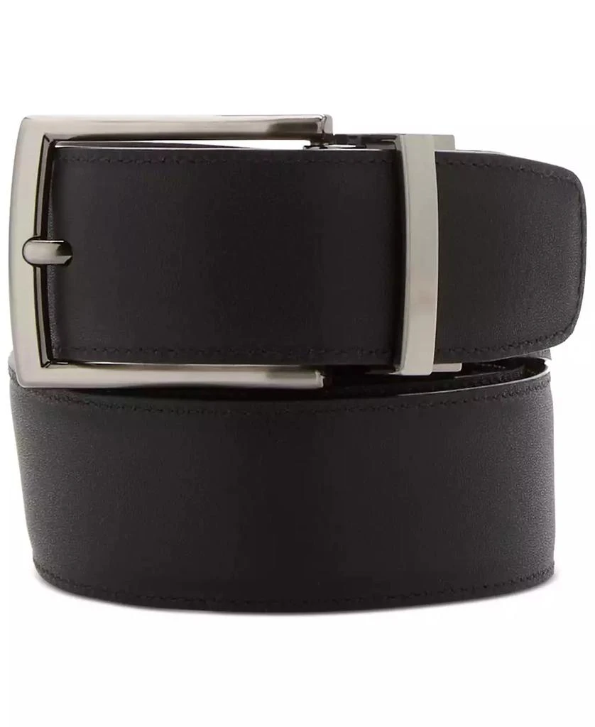Perry Ellis Men's Shiny Reversible Belt 2