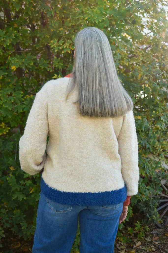 FRNCH Women
s Cyclamen Cardigan In Creme 2