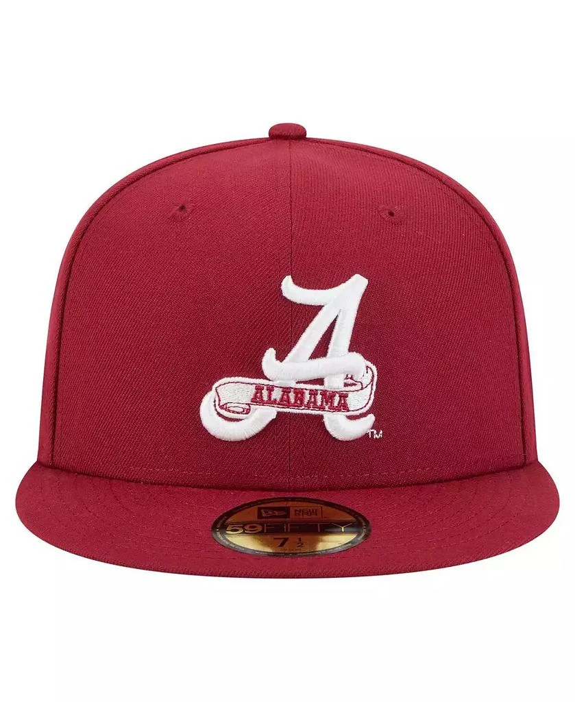 New Era Men's Crimson Alabama Crimson Tide Vault 59FIFTY Fitted Hat 2