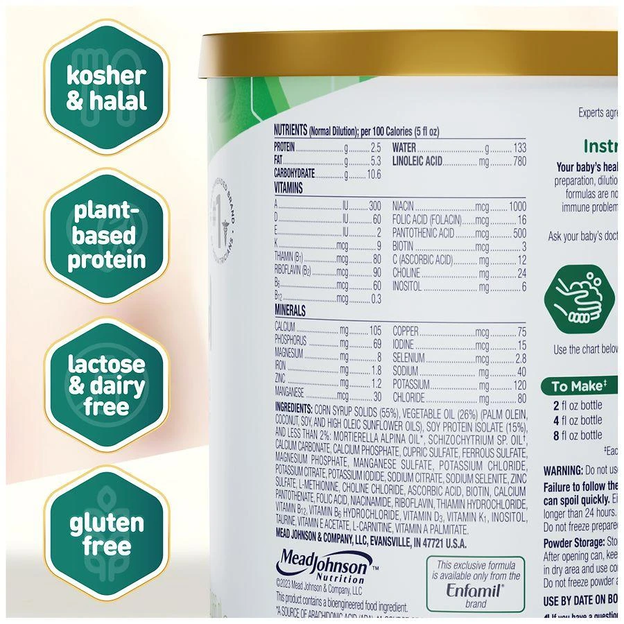 Enfamil ProSobee Soy-Based Infant Formula Lactose Free Powder 5
