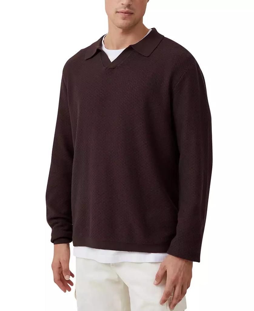 Cotton On Men's Jimmy Long Sleeve Polo