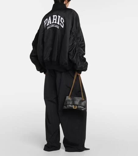 Balenciaga Paris satin varsity jacket 3