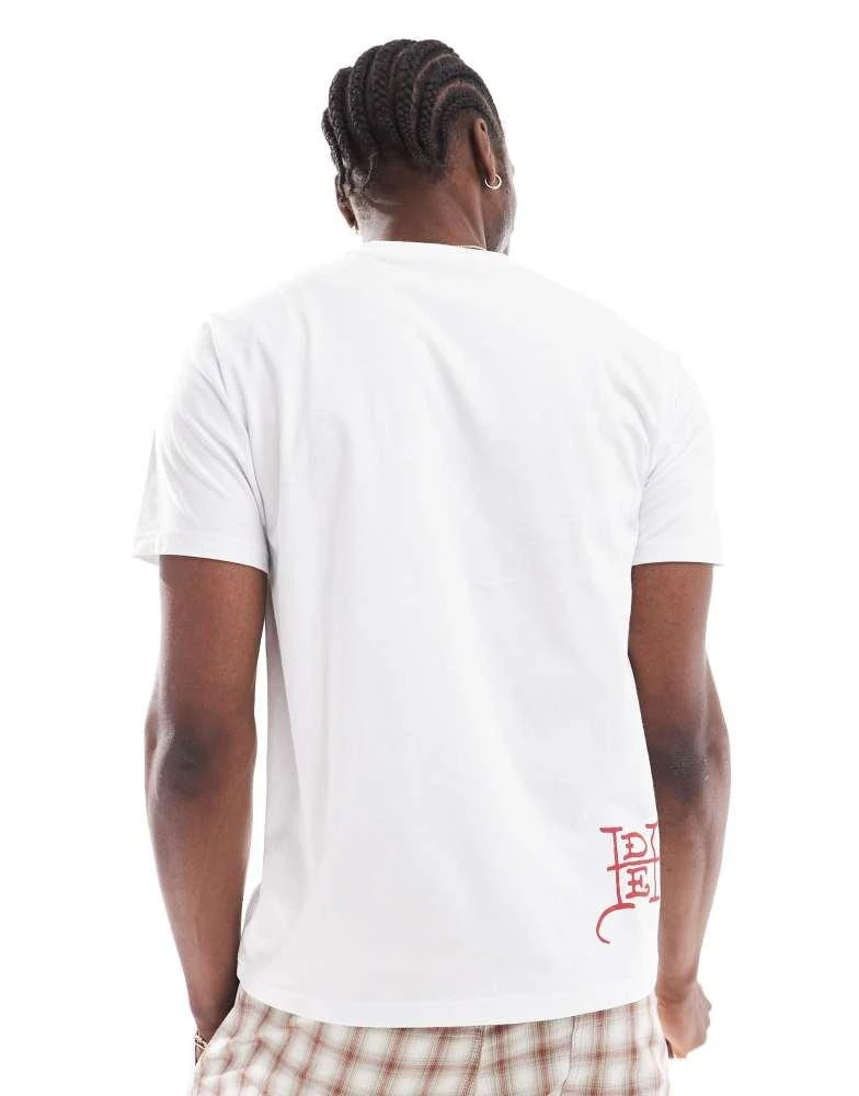 Ed Hardy Ed Hardy unisex double panther logo t-shirt white 4