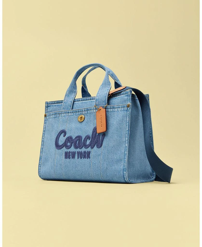 Coach Cargo Denim Tote 4