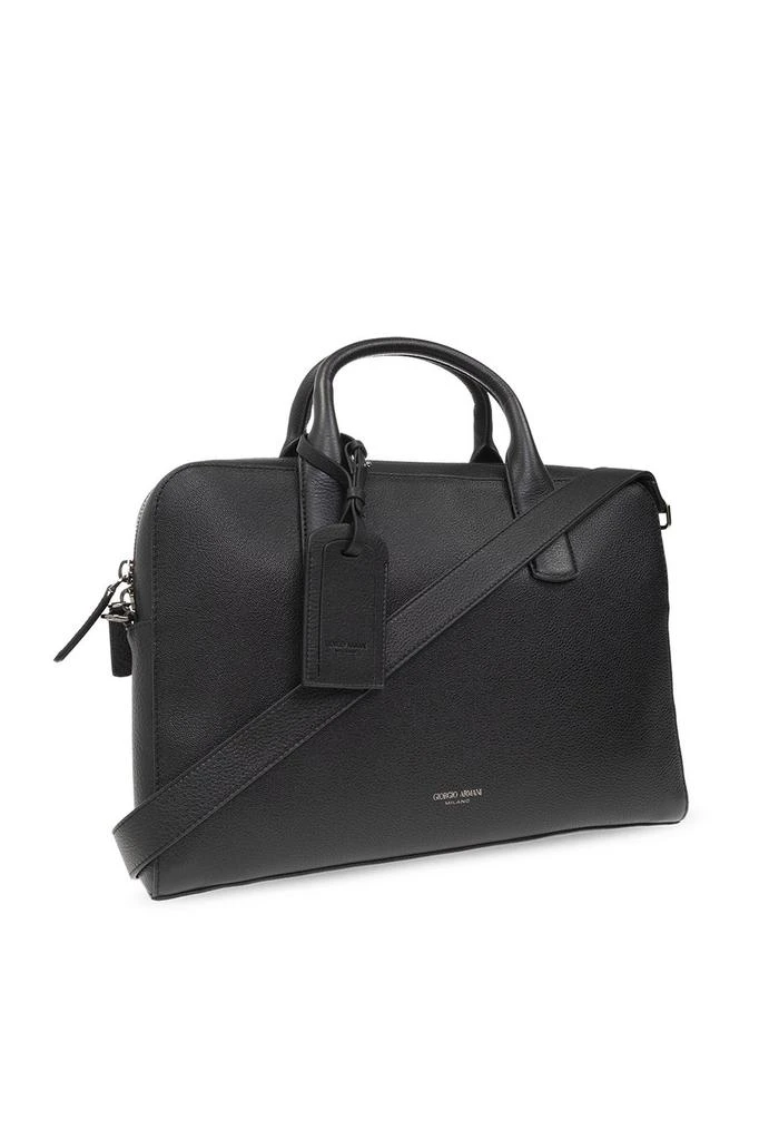 Giorgio Armani Giorgio Armani Logo Printed Laptop Bag 3