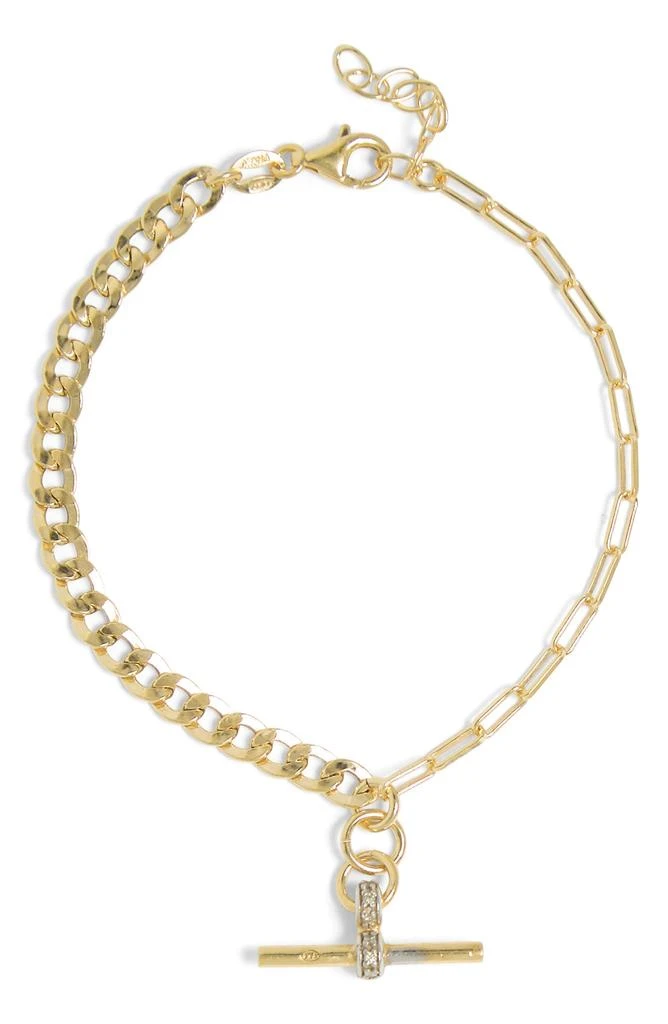 MESHMERISE Mix Chain Diamond Bracelet