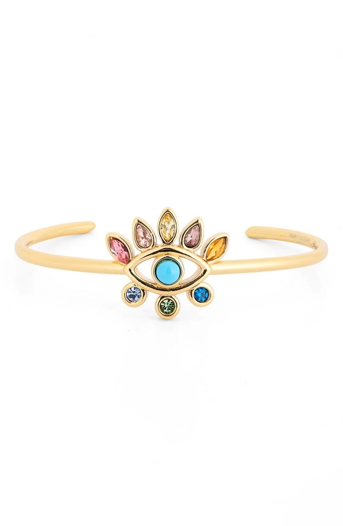 Kurt Geiger Rainbow Crystal Evil Eye Cuff Bracelet