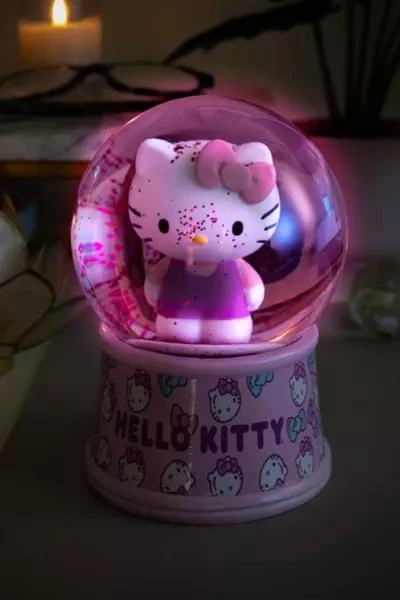 Urban Outfitters Sanrio Hello Kitty Light-Up 6" Snow Globe 2