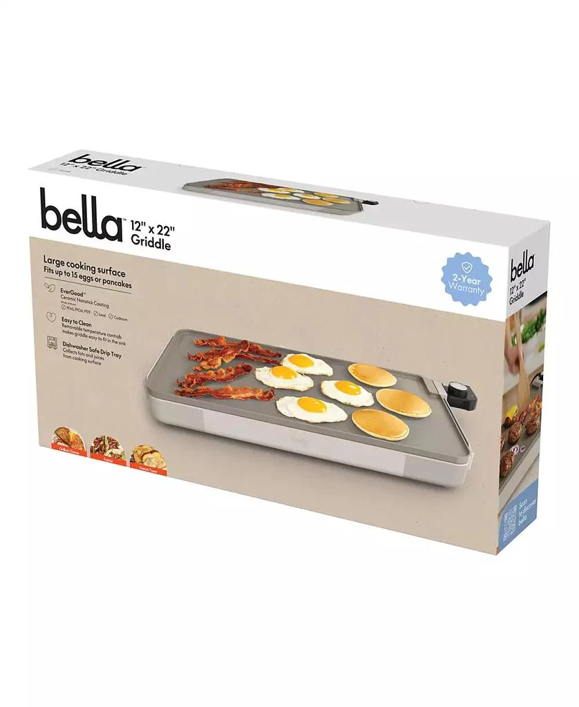 Bella 12" x 22" Electric Griddle 7