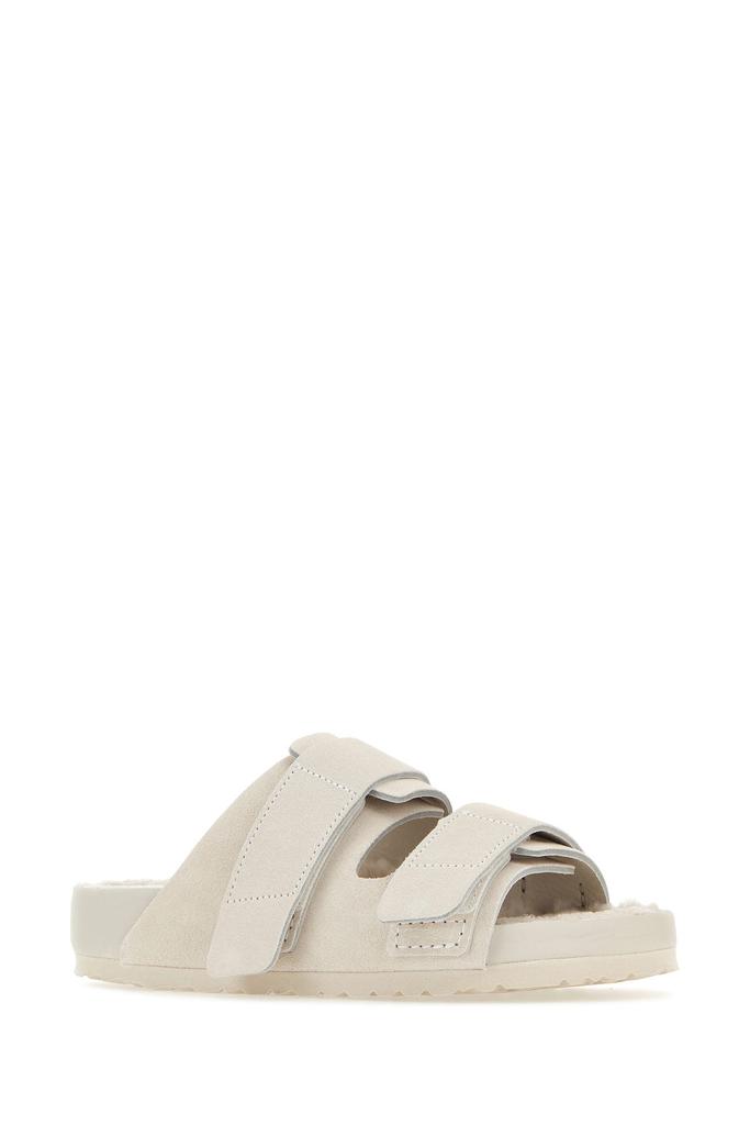 サンダル BIRKENSTOCK Beige suede Birkenstock X Tekla Uji slippers x Tekla Uji suede slides in beige - Birkenstock 1774 | Mytheresa