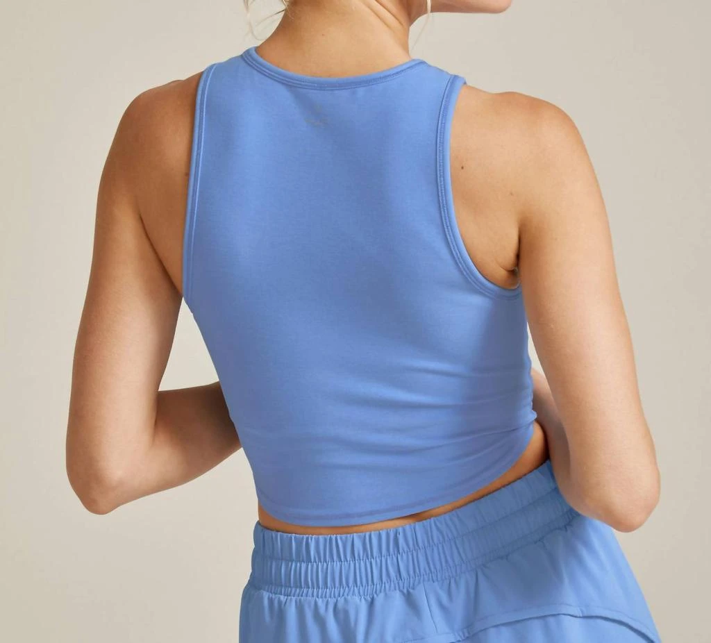 Beyond yoga Spacedye Motivate Cropped Tank In Blue Heather 3