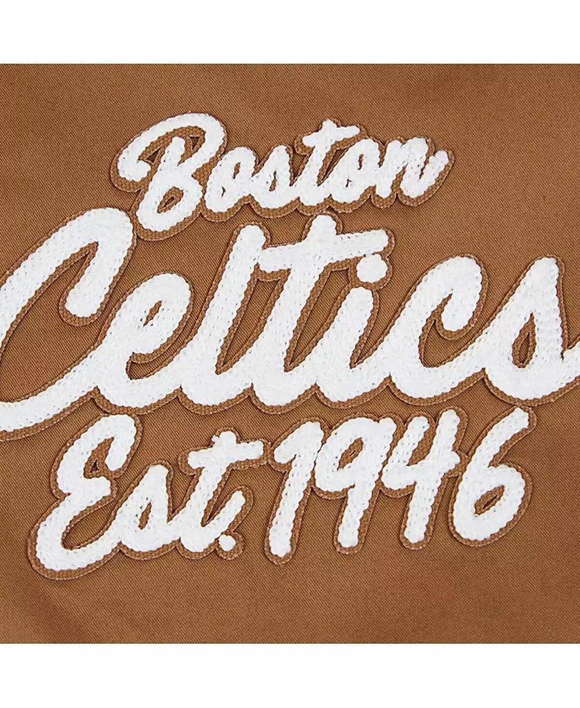 Pro Standard Men's Brown Boston Celtics Paint The City Full-Zip Jacket