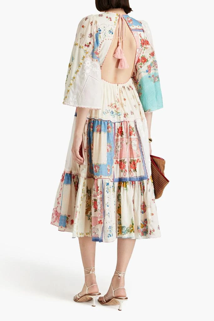 Zimmermann Tiered floral-print cotton midi dress 3