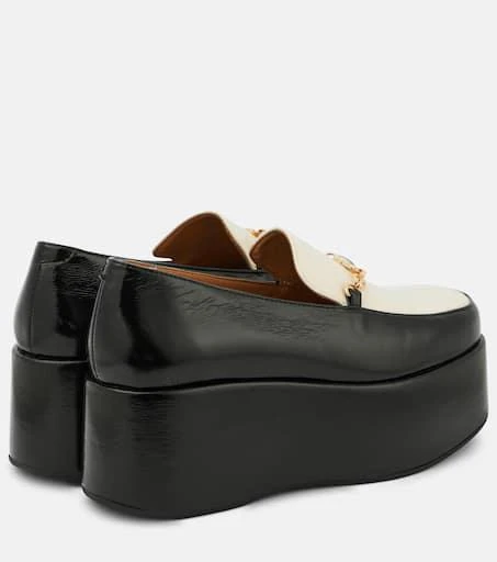 Ganni Faux leather platform loafers 2