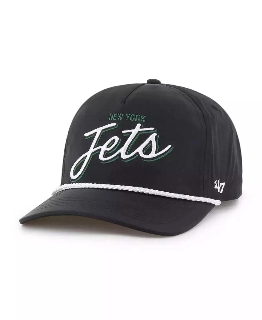 47 Brand Men's Black New York Jets Brrr Fairway Hitch Adjustable Hat 1