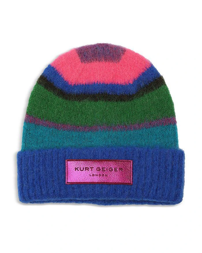 Kurt Geiger Hat  Cable Knit Logo Patch BeanieUnworn New with tags. Kurt Geiger | Accessories | New Kurt Geiger Hat Cable Knit  main image 4