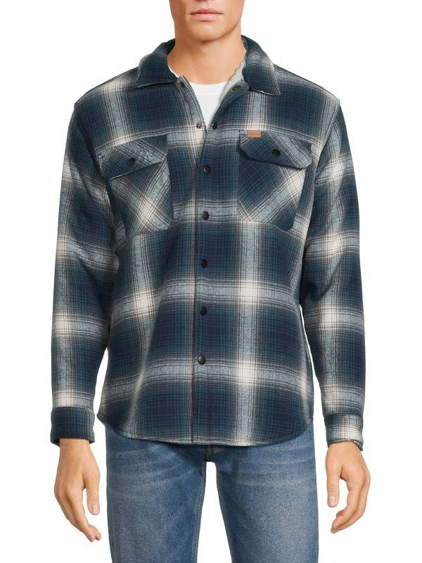 Matix Faux Shearling Lined Flannel Shacket 1