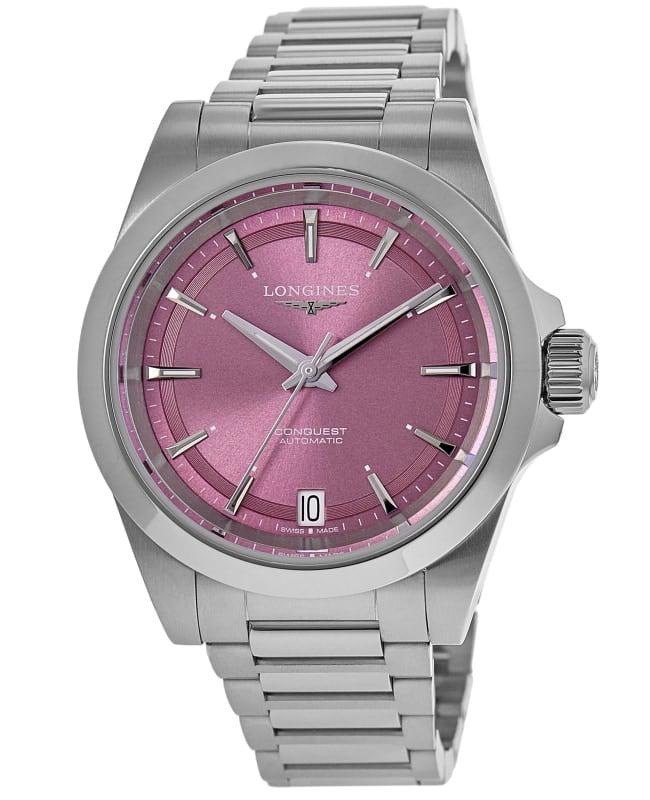 Longines Longines Conquest Automatic 34 mm Pink Dial Steel