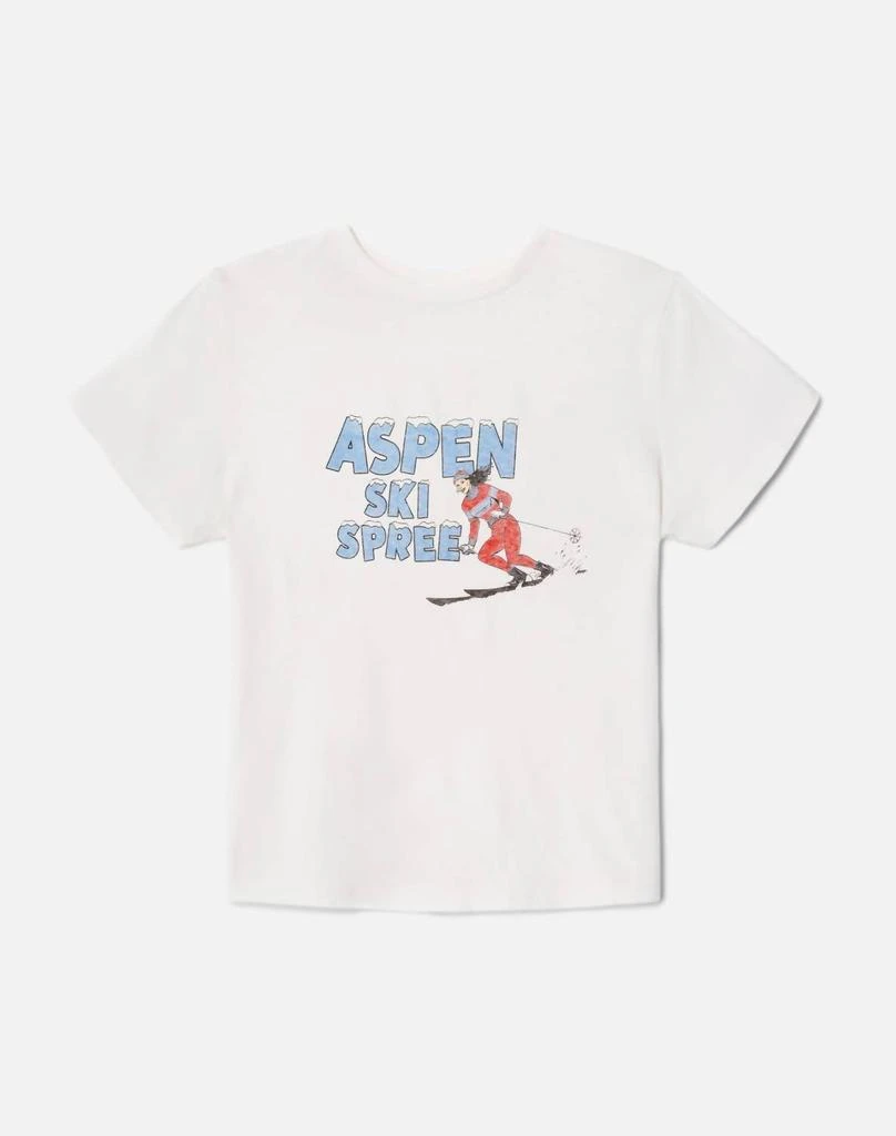 REDONE Classic Ski Spree Tee In Vintage White 3