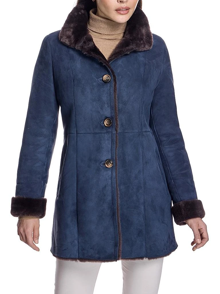 Maximilian Seamed Nubuck & Shearling Jacket 3