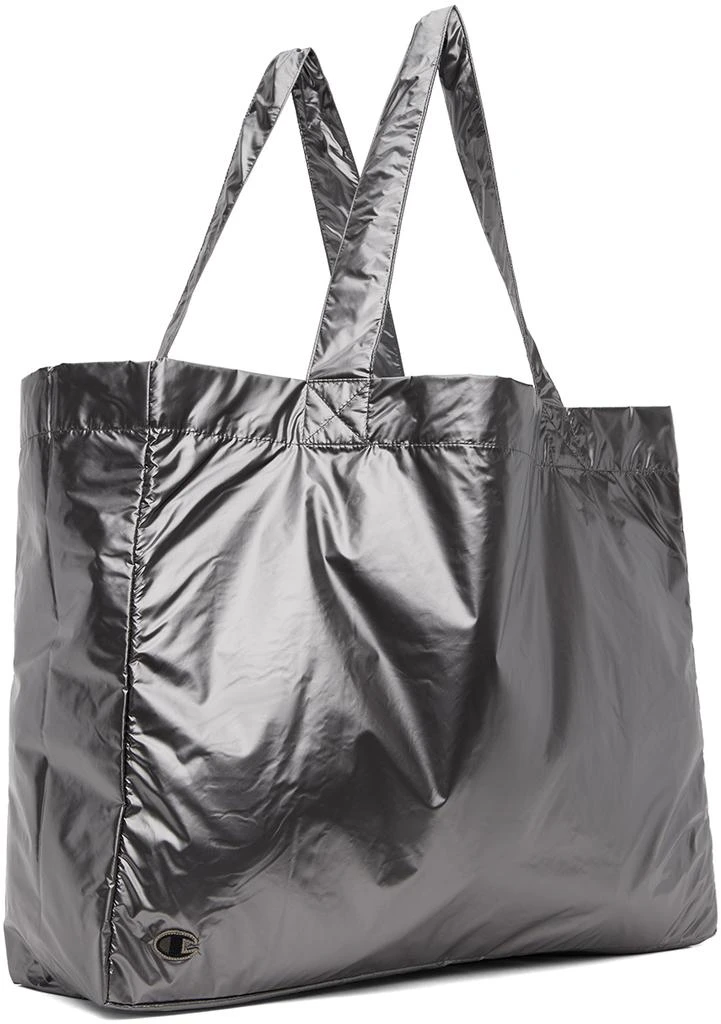 champion travel tote bag gray lime Champion Tote Bag Champion Bags Womens Silver Chrome Tote Bag – AIM'N