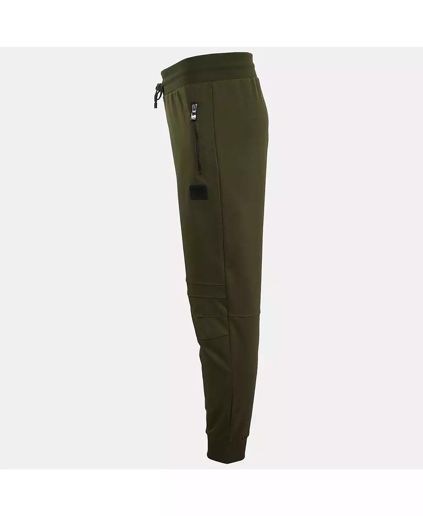 Pre-Owned Balmain Men's Green Jersey Pintuck Detail Track Pants
