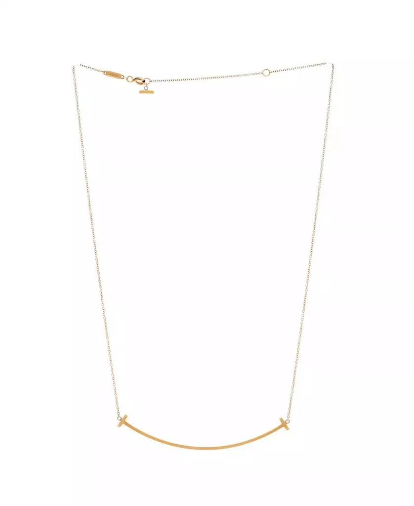 Pre-Owned Tiffany 
Co T Smile Pendant Necklace 2