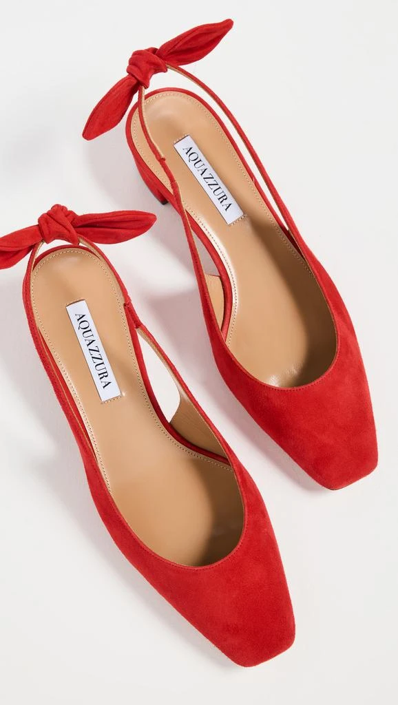 Aquazzura Very Bow Tie Sling Pumps 35mm 4