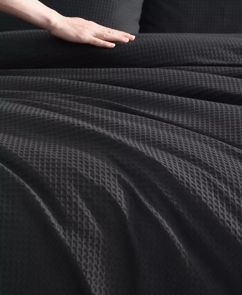 Vera Wang Waffle Pique Cotton 3 Piece Comforter Set 3