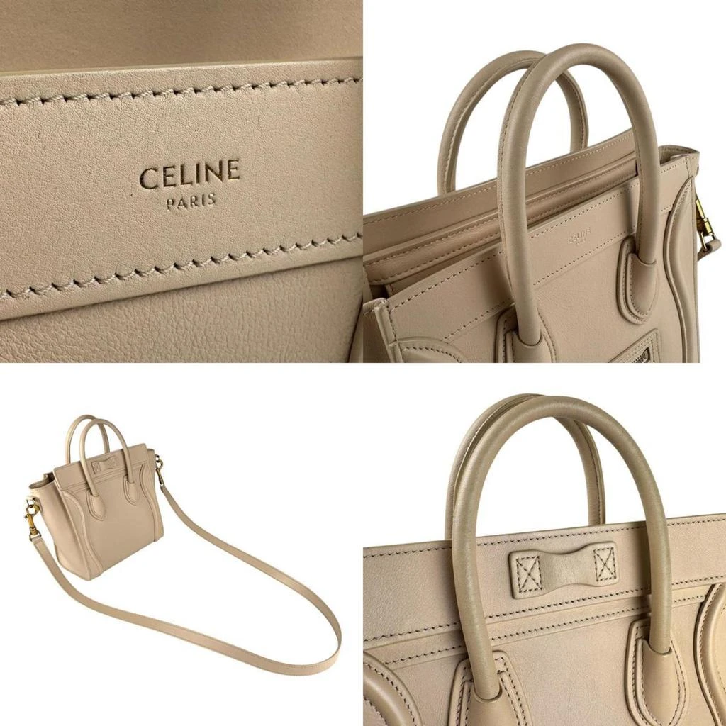 Celine Leather Handbag Shoulder Bag (Pre-Owned) 4