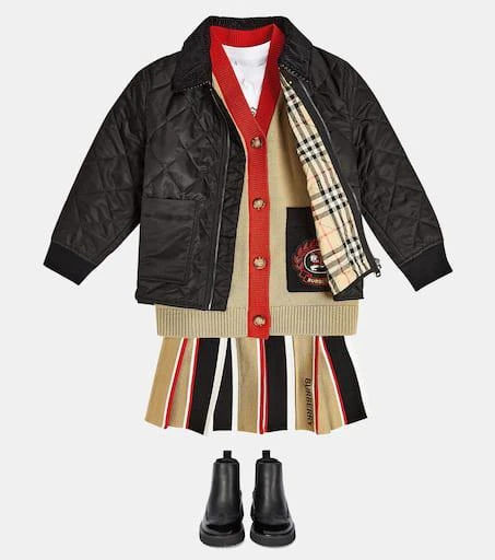 Burberry Amelia Icon Stripe wool skirt 2