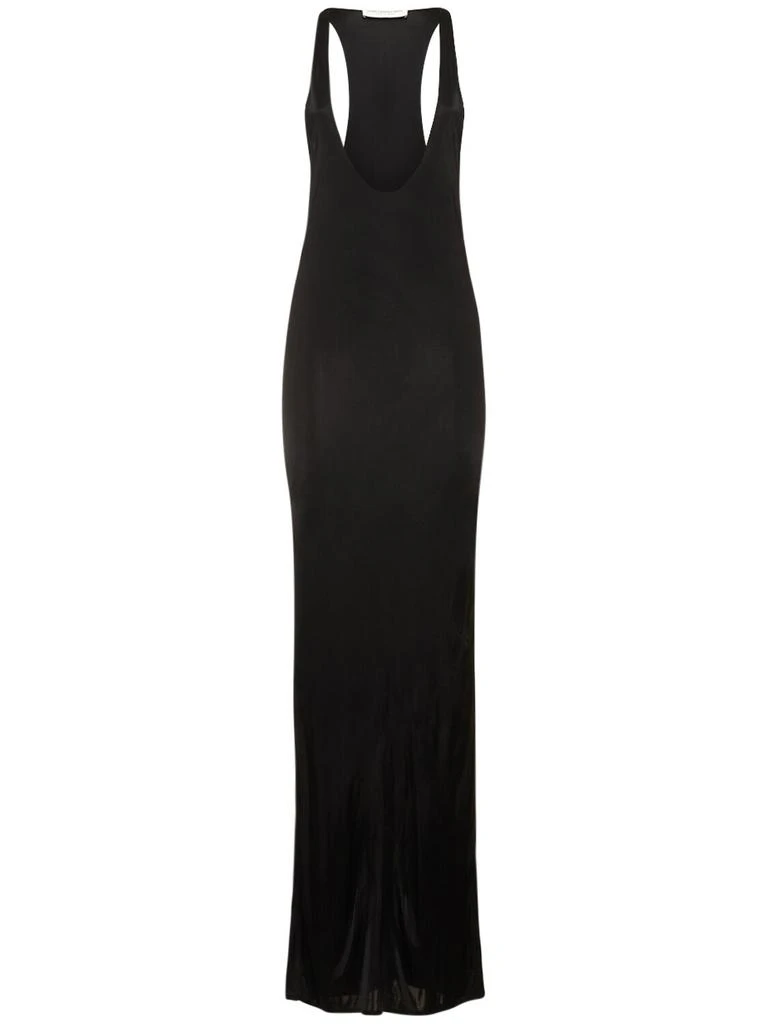 Yves Saint Laurent Viscose Scoop Neck Dress 1