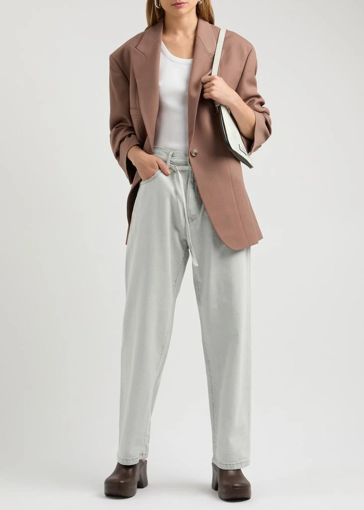 Acne Studios Belted straight-leg jeans  4