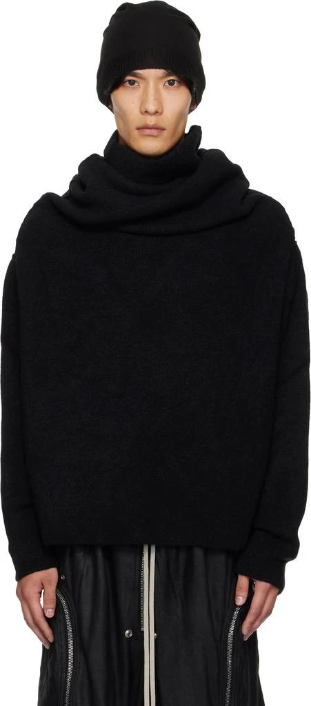 Rick Owens Black Concordians Shroud Sweater 1
