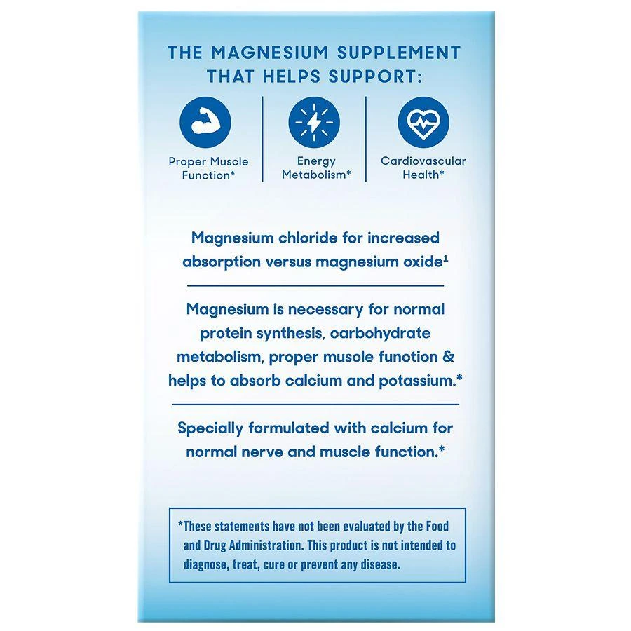 SlowMag MG Muscle + Heart Magnesium Chloride with Calcium Supplement 7