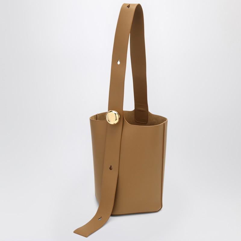 Loewe Brown calfskin Pebble Bucket medium bag