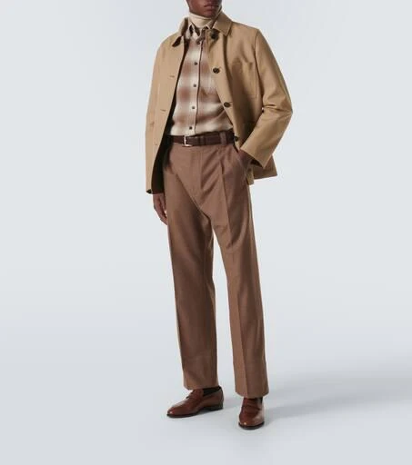 Loro Piana Jack tartan wool and cashmere shirt 2