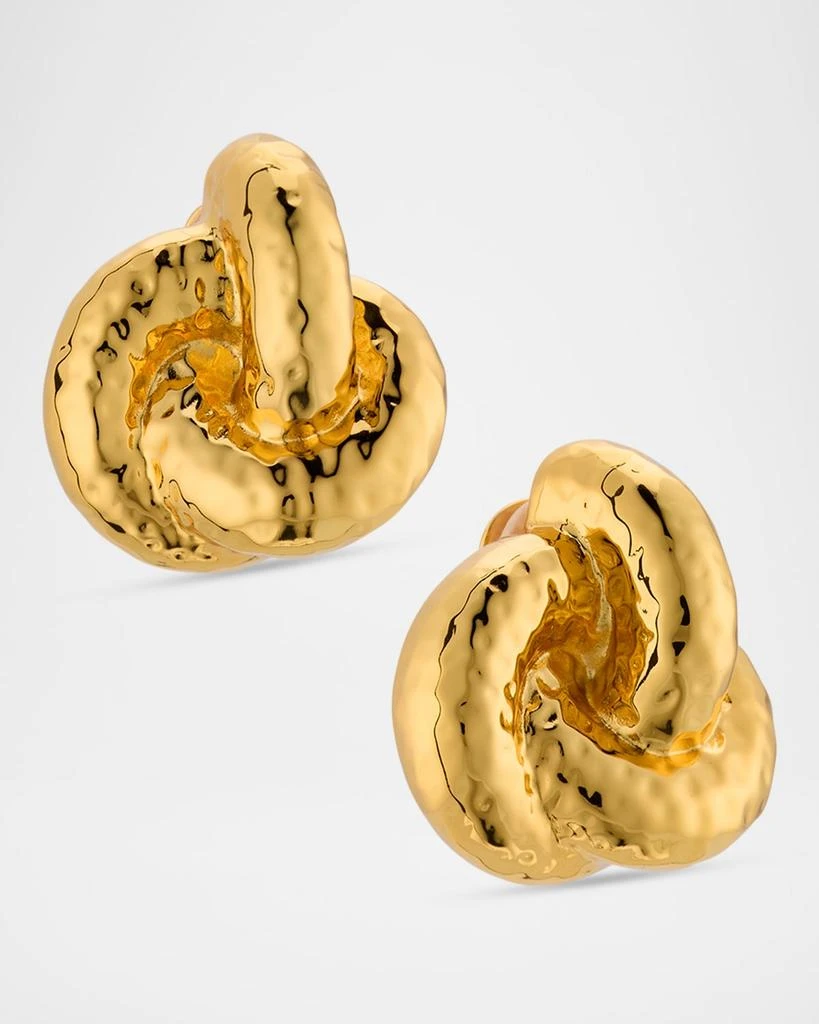 NEST Jewelry Hammered Knot Clip-On Earrings 1
