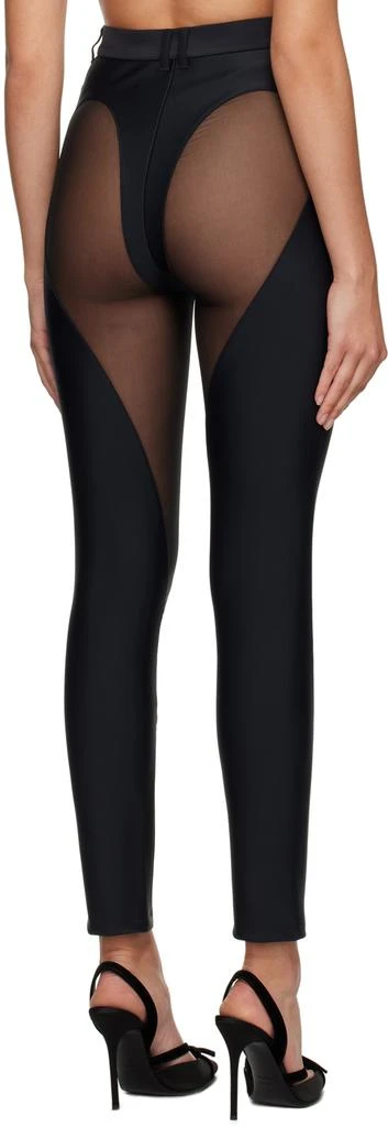 Mugler Black Cutout Leggings 3