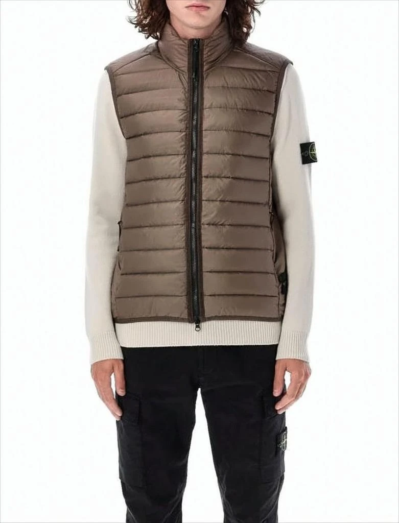 Stone Island Padded Vest with Horizontal Quilting