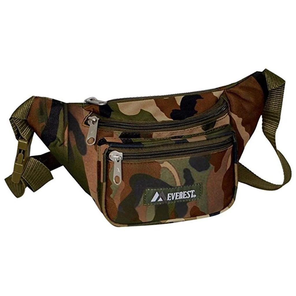 Everest C044KD-CAMO Woodland Camo Waist Pack - Camo